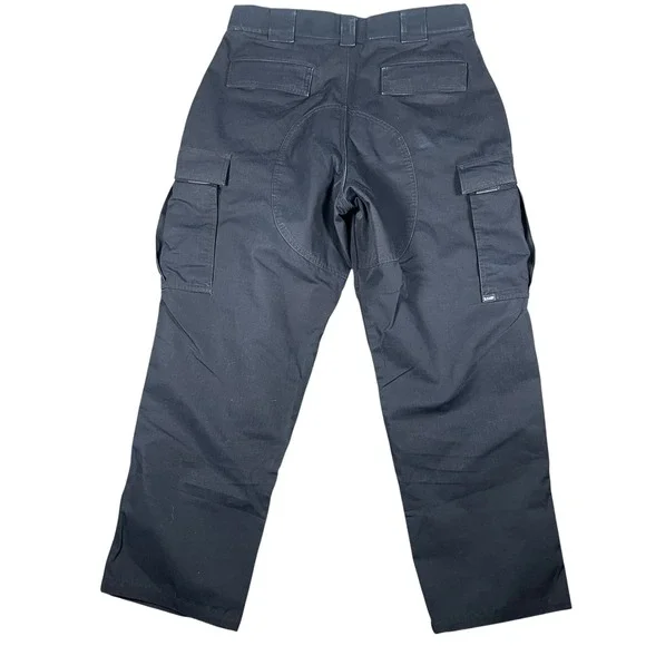 5.11 Tactical Mens Ripstop Cargo Pants Navy Large Short Utility Trousers - Picture 2 of 10
